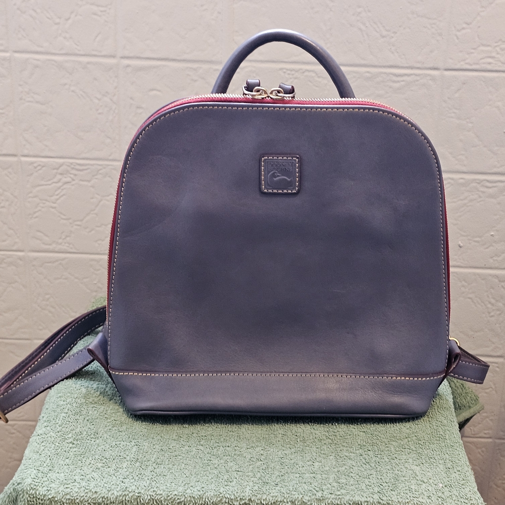 Dooney & Bourke Steel Blue Florentine Leather Backpack